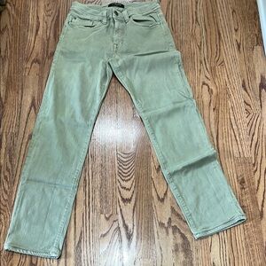 Fidelity “jimmy” Denim Soft Green Straight Leg Jeans